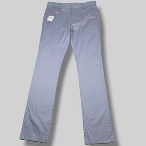 Southern Tide Intracoastal Waterway Pants Mens 34x38 Gray Stretch Chino Unhemmed